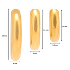 Classic Hoops - Max | 18kt Gold Plated