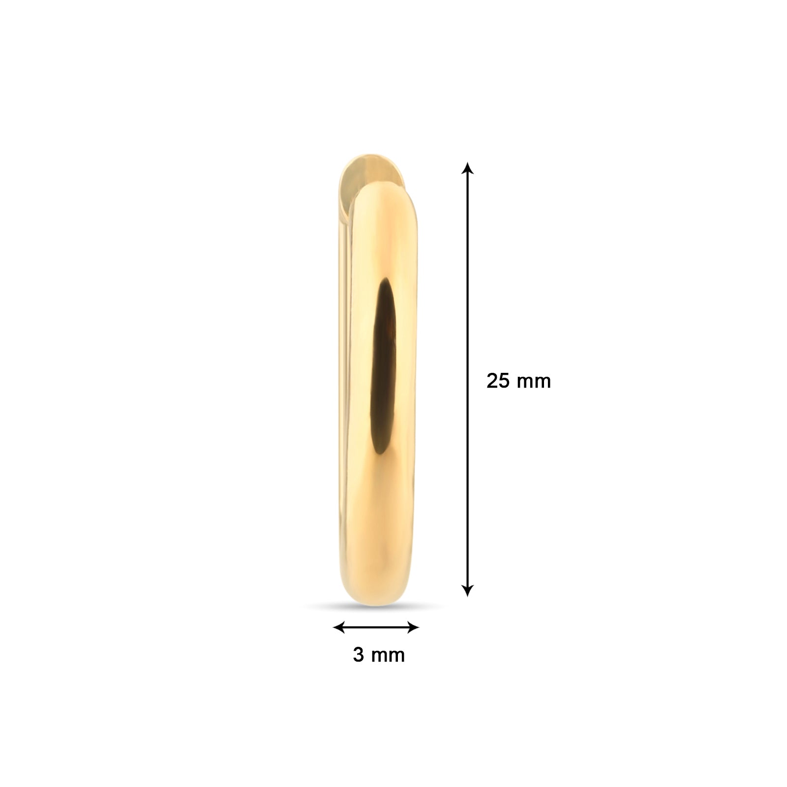 Stella Hoops - Max | 18kt Gold Plated