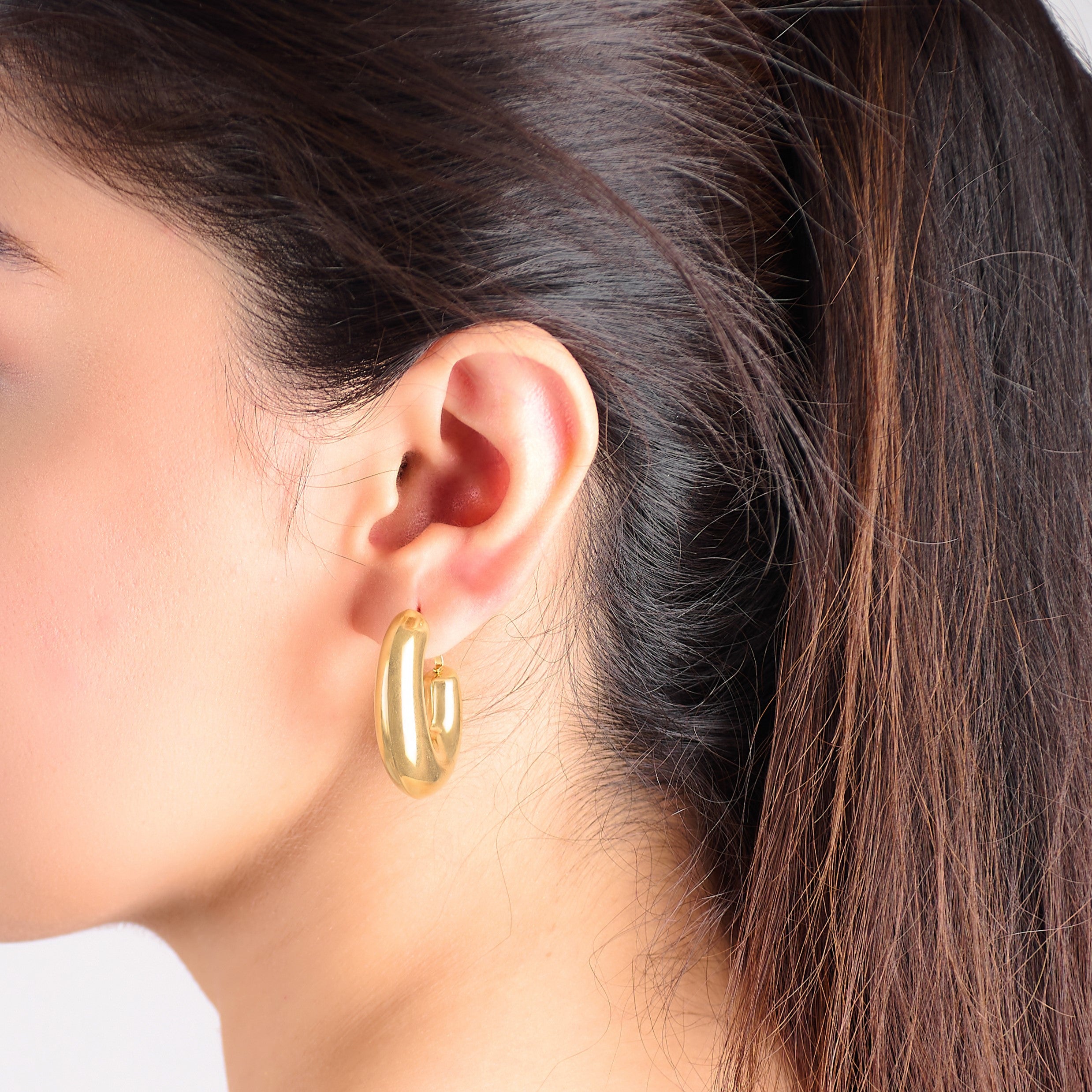 She Thicc Hoops | 18kt Gold Plated
