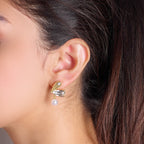 Chambered Heart Earring