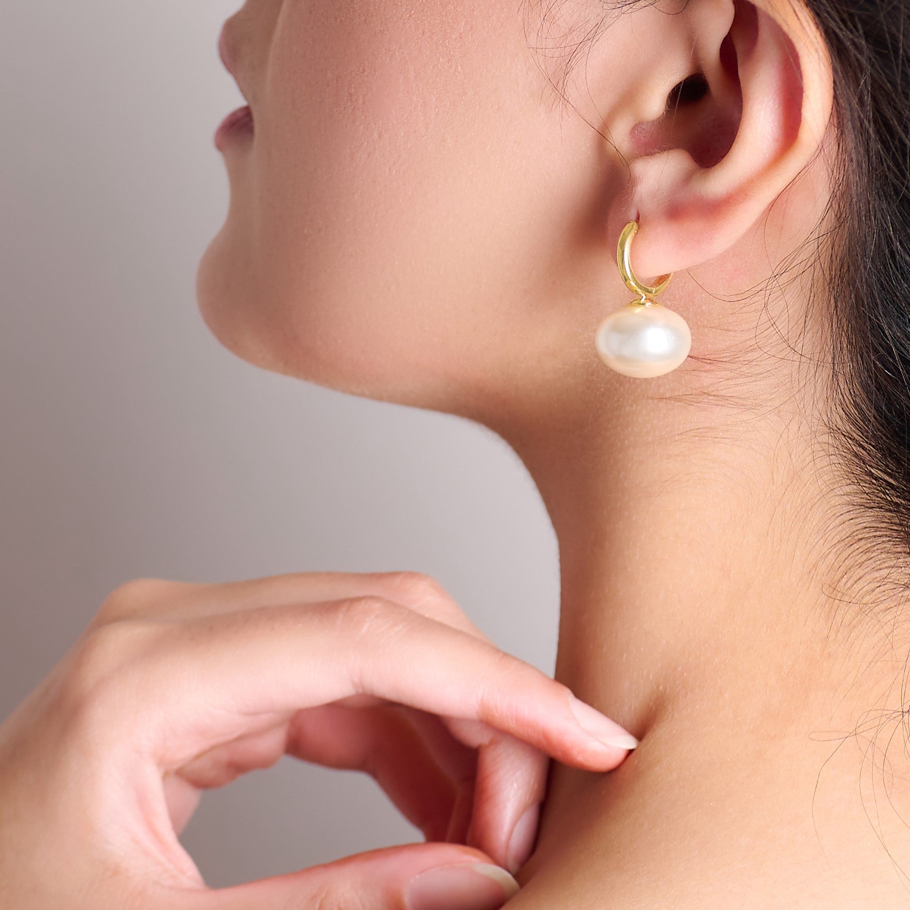 Vanilla Pearl Drop Earring  | 18kt Gold Plated