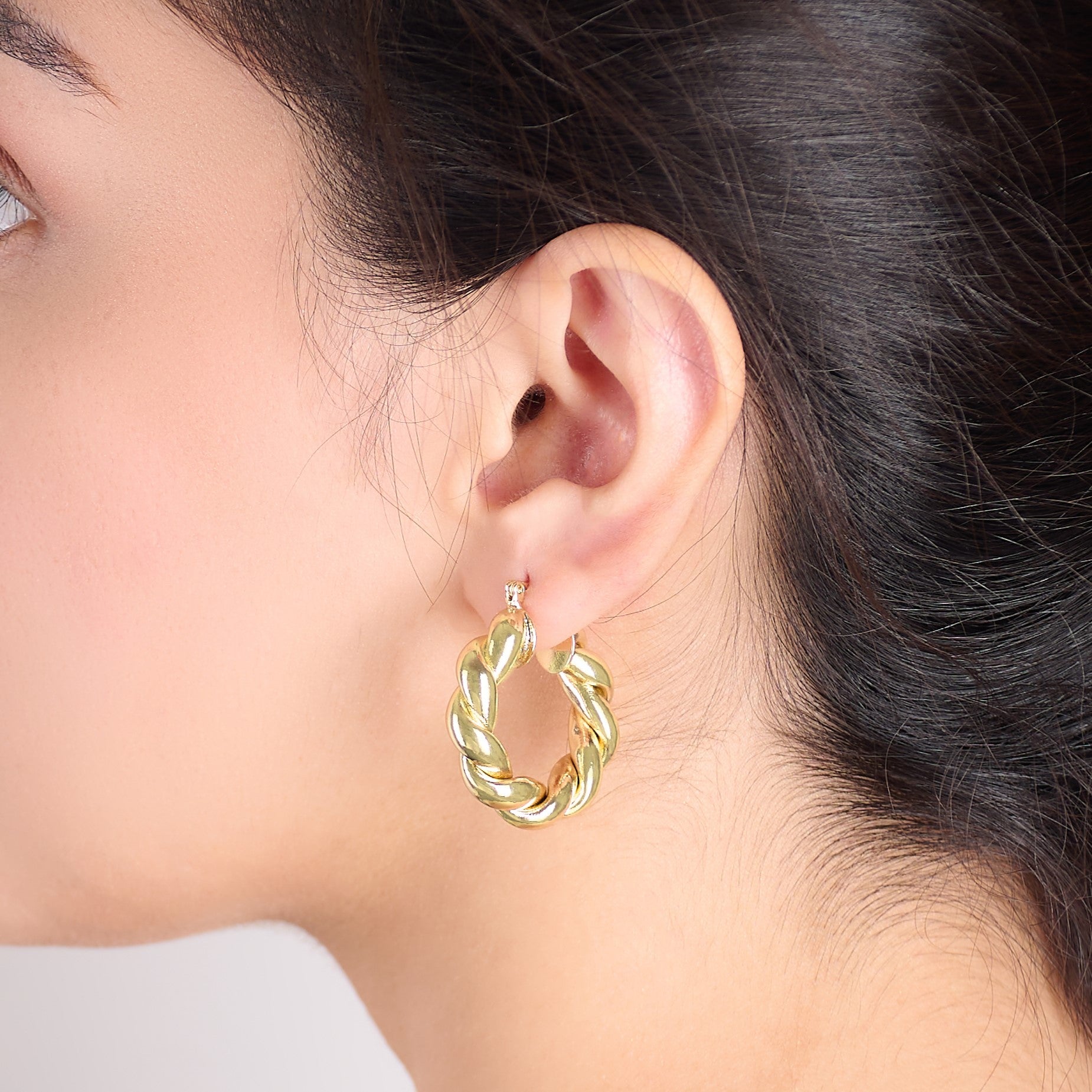 Thicc Rope Hoops | 18kt Gold Plated