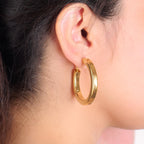 Willow Chunky Earring | 18kt Gold Plated