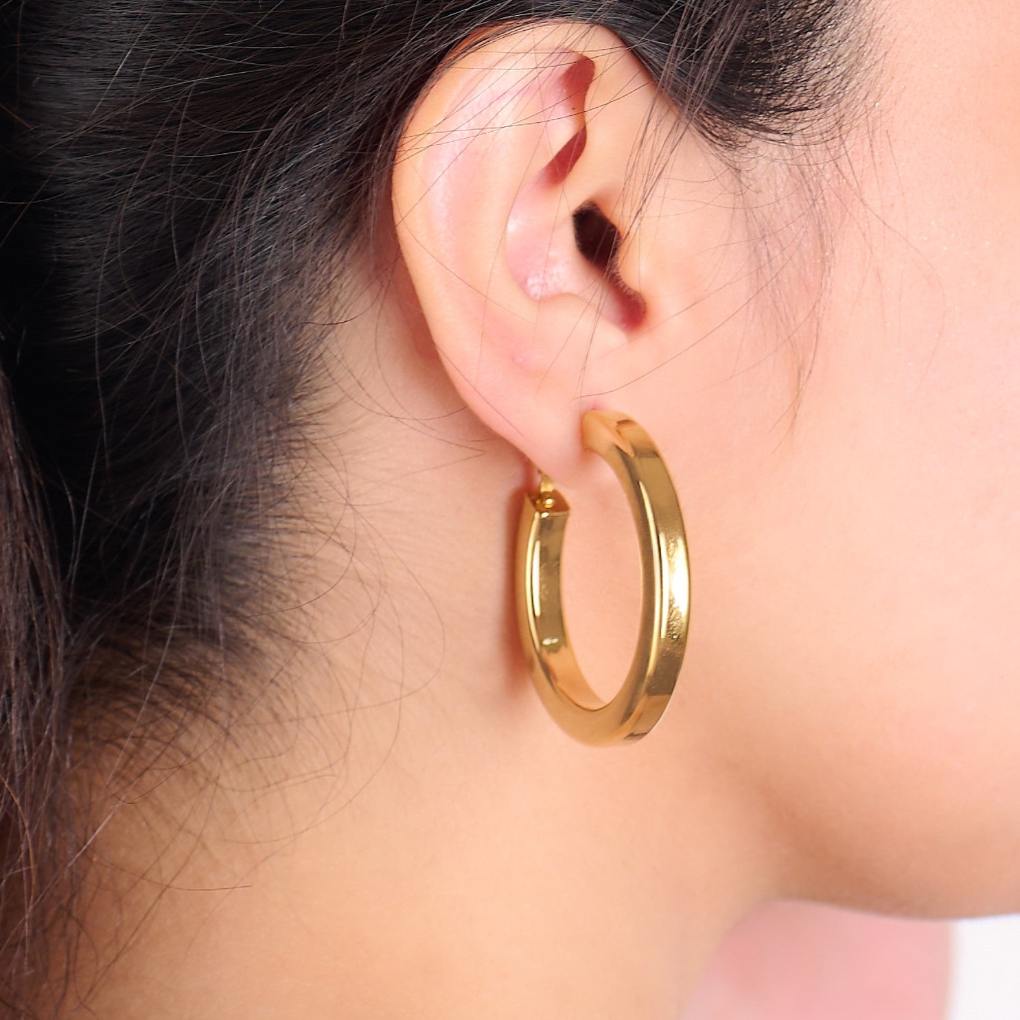 Willow Chunky Earring | 18kt Gold Plated