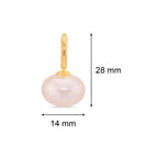 Vanilla Pearl Drop Earring  | 18kt Gold Plated