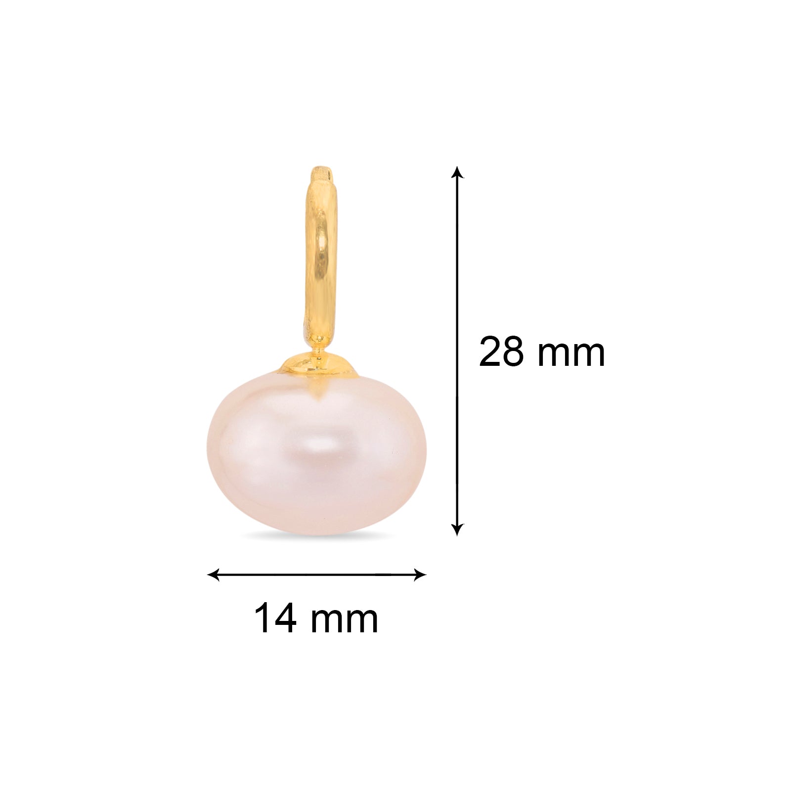 Vanilla Pearl Drop Earring  | 18kt Gold Plated