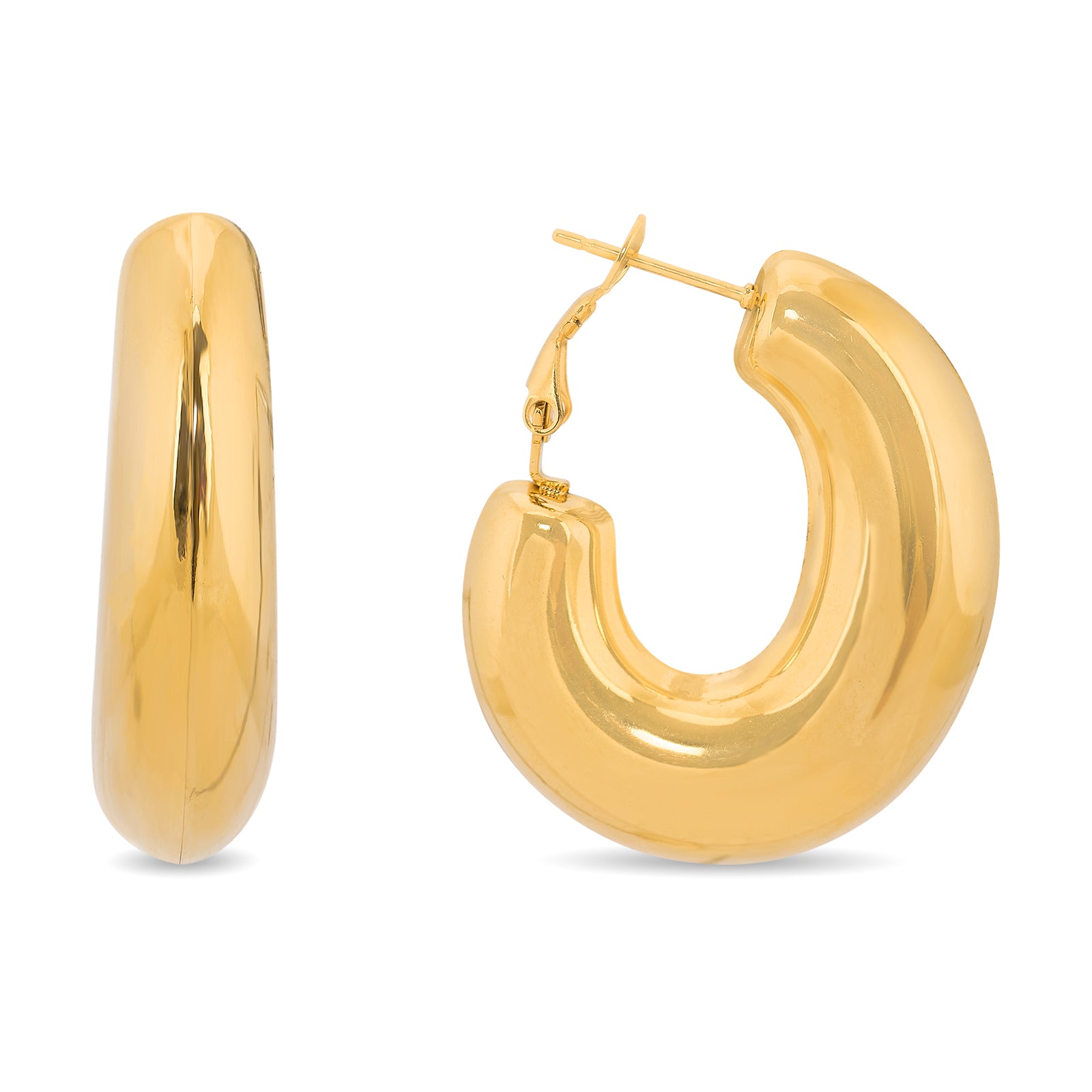 She Thicc Hoops | 18kt Gold Plated