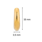 She Thicc Hoops | 18kt Gold Plated