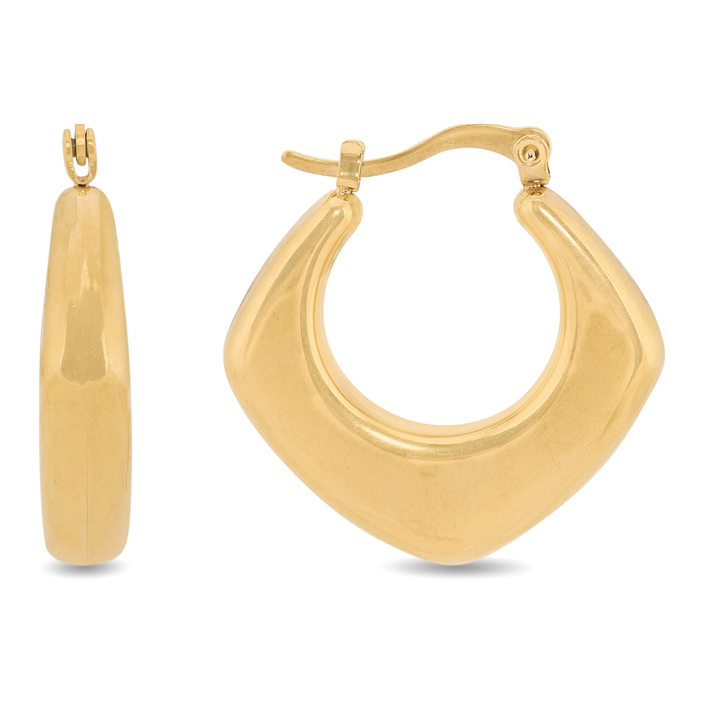 Dianna Hoop Small | 18kt Gold Plated