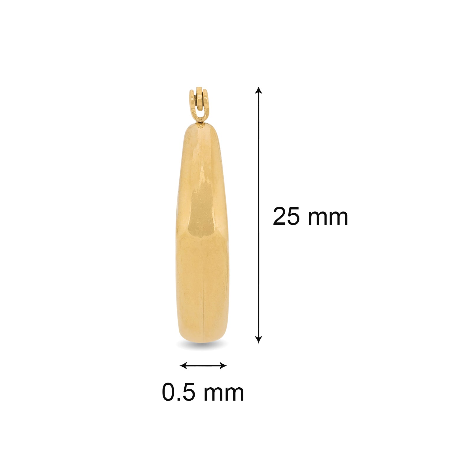Dianna Hoop Small | 18kt Gold Plated