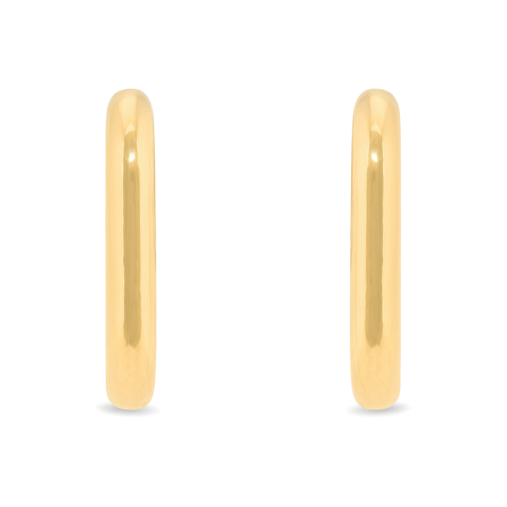 Square Thicc Hoops | 18kt Gold Plated