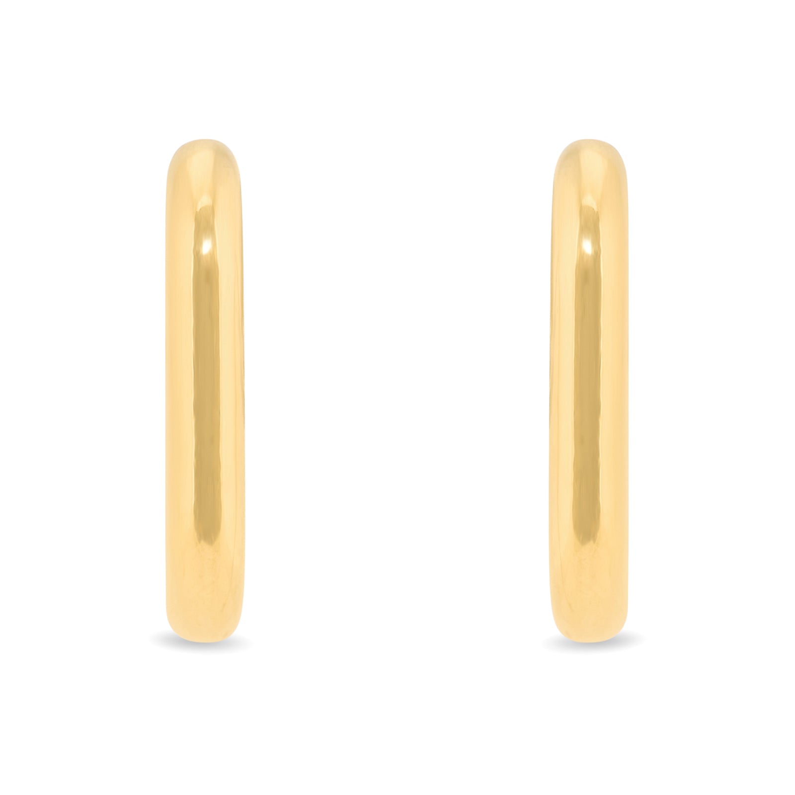 Square Thicc Hoops | 18kt Gold Plated