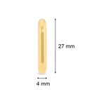 Square Thicc Hoops | 18kt Gold Plated