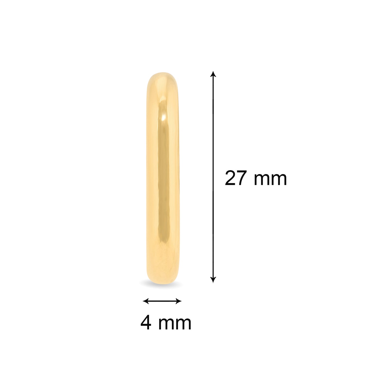 Square Thicc Hoops | 18kt Gold Plated