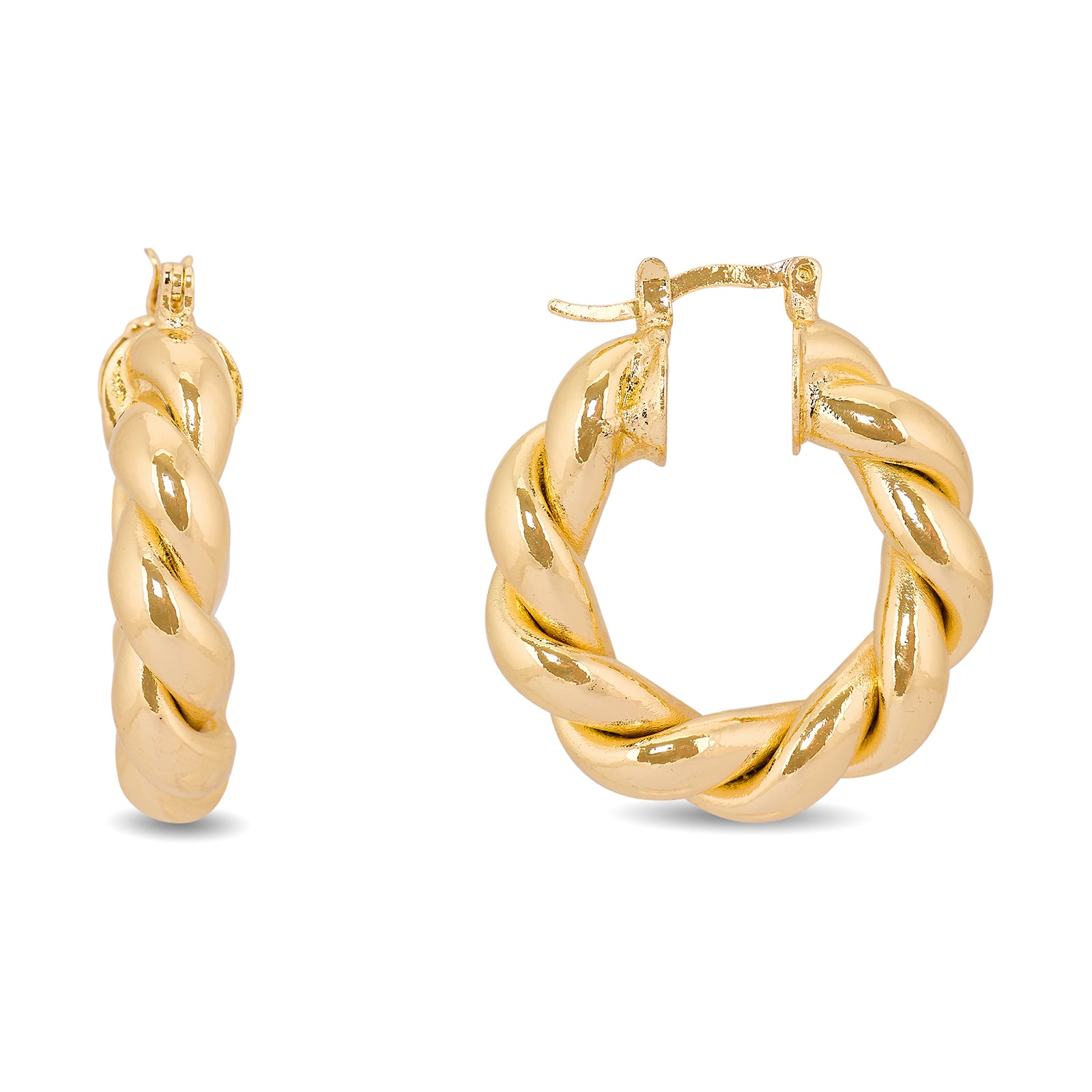 Thicc Rope Hoops | 18kt Gold Plated