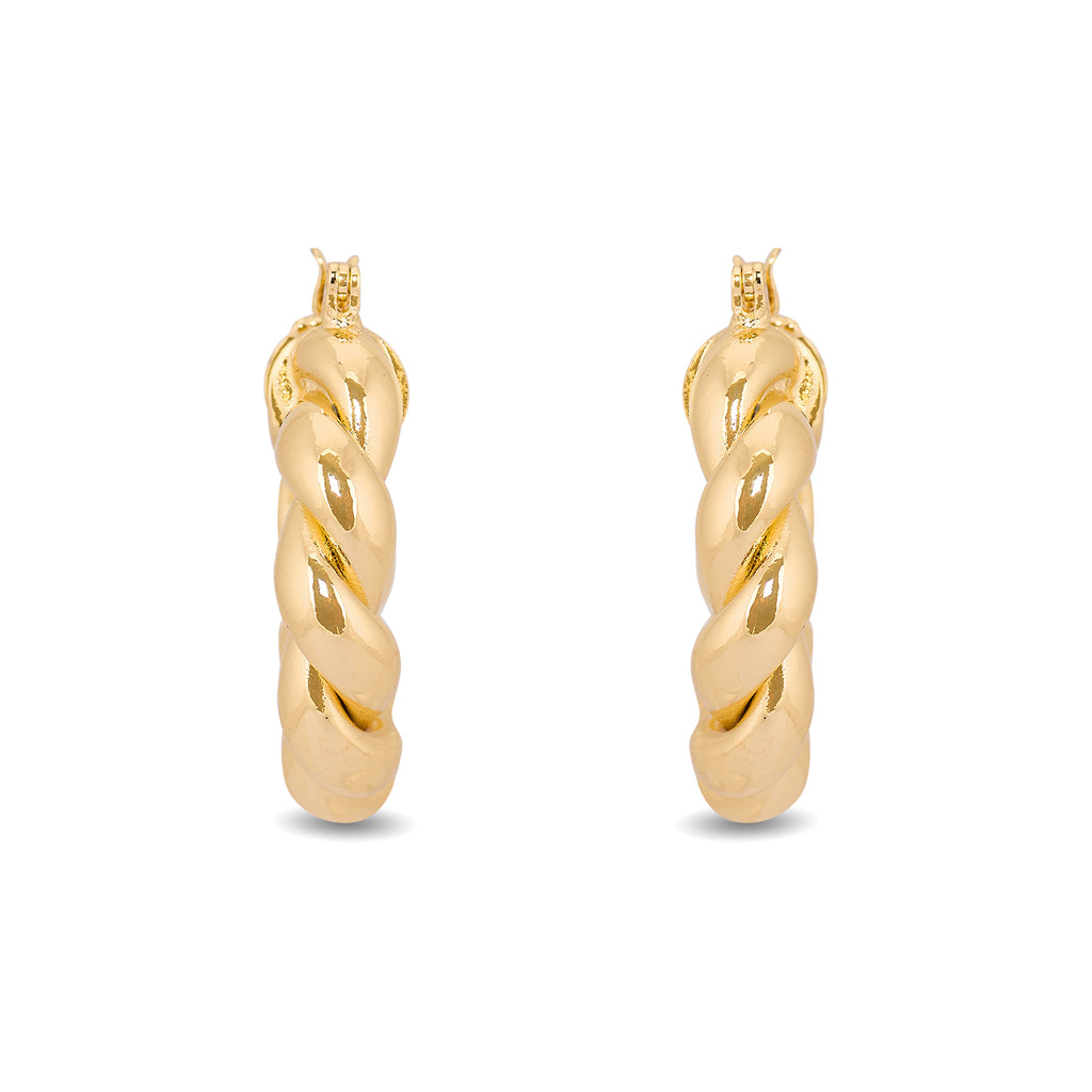 Thicc Rope Hoops | 18kt Gold Plated