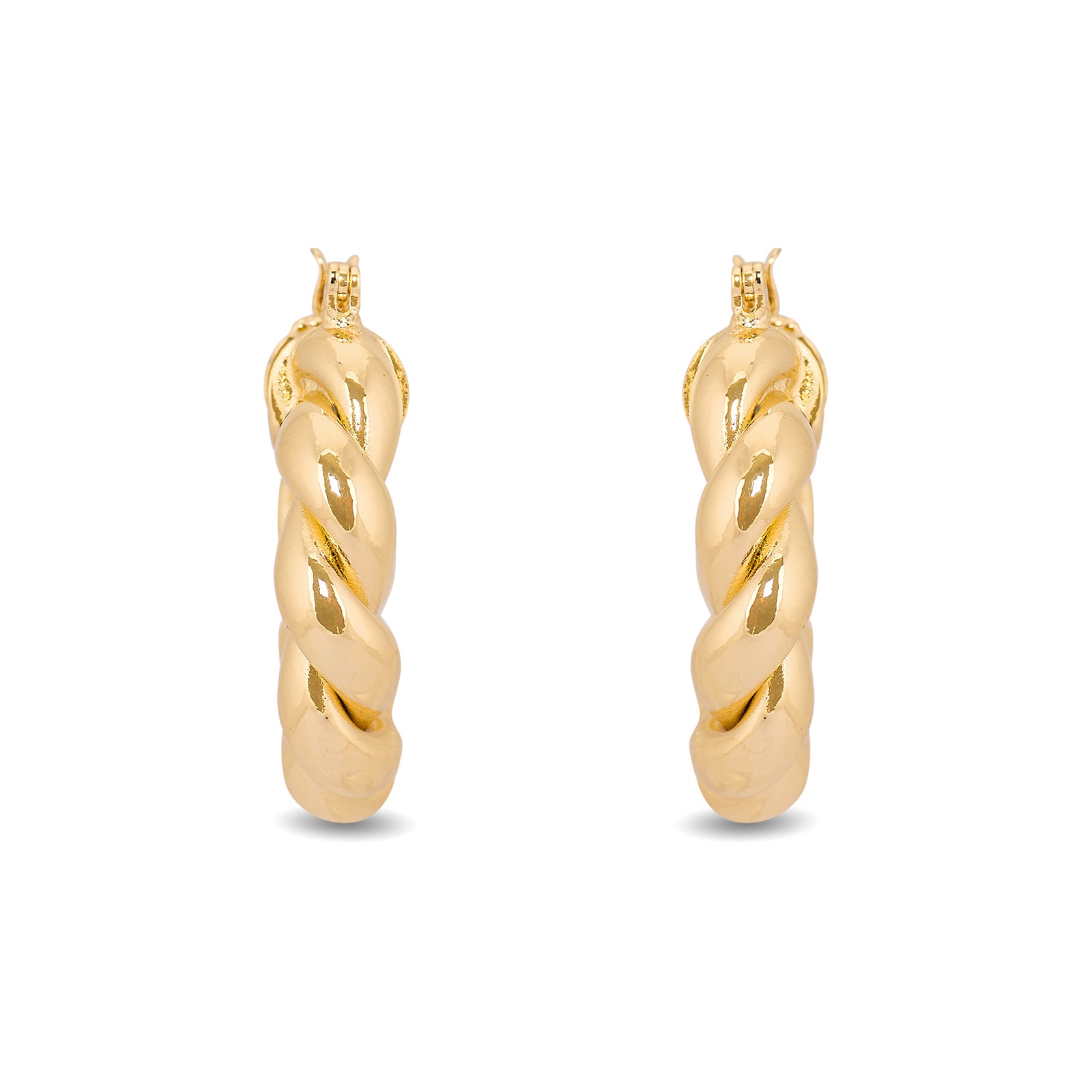 Thicc Rope Hoops | 18kt Gold Plated