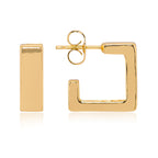 Charlotte Mini Square Earring | 18kt Gold Plated
