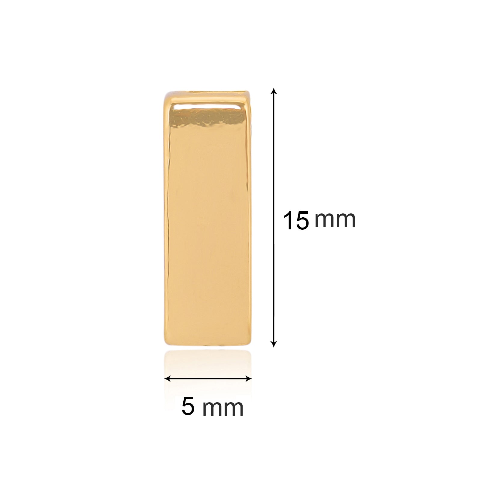 Charlotte Mini Square Earring | 18kt Gold Plated