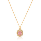 Zahra Blush Pendant necklace  | 18kt Gold Plated