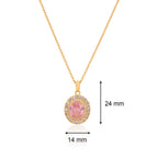 Zahra Blush Pendant necklace  | 18kt Gold Plated