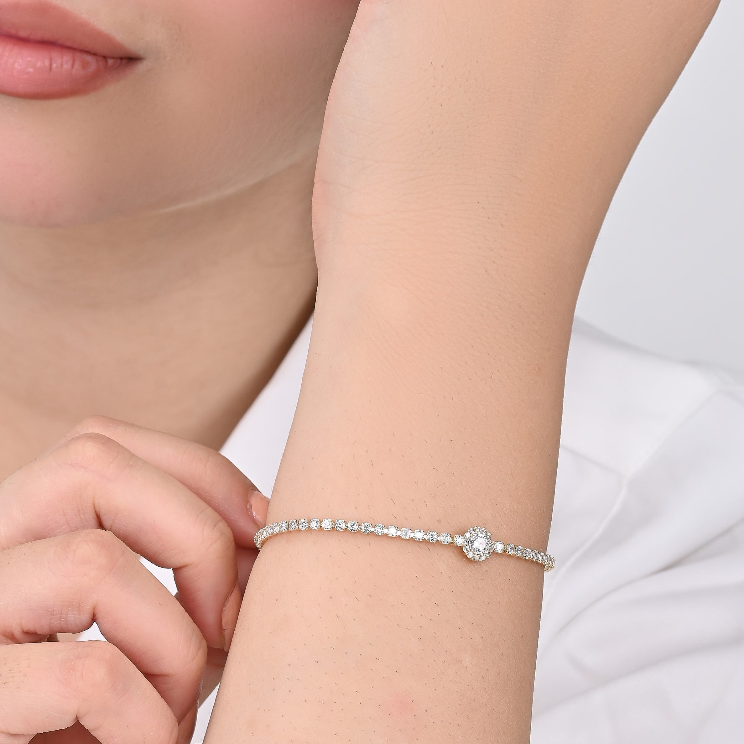 Margot Bling Bracelet (Gold) | 18kt Gold Plated