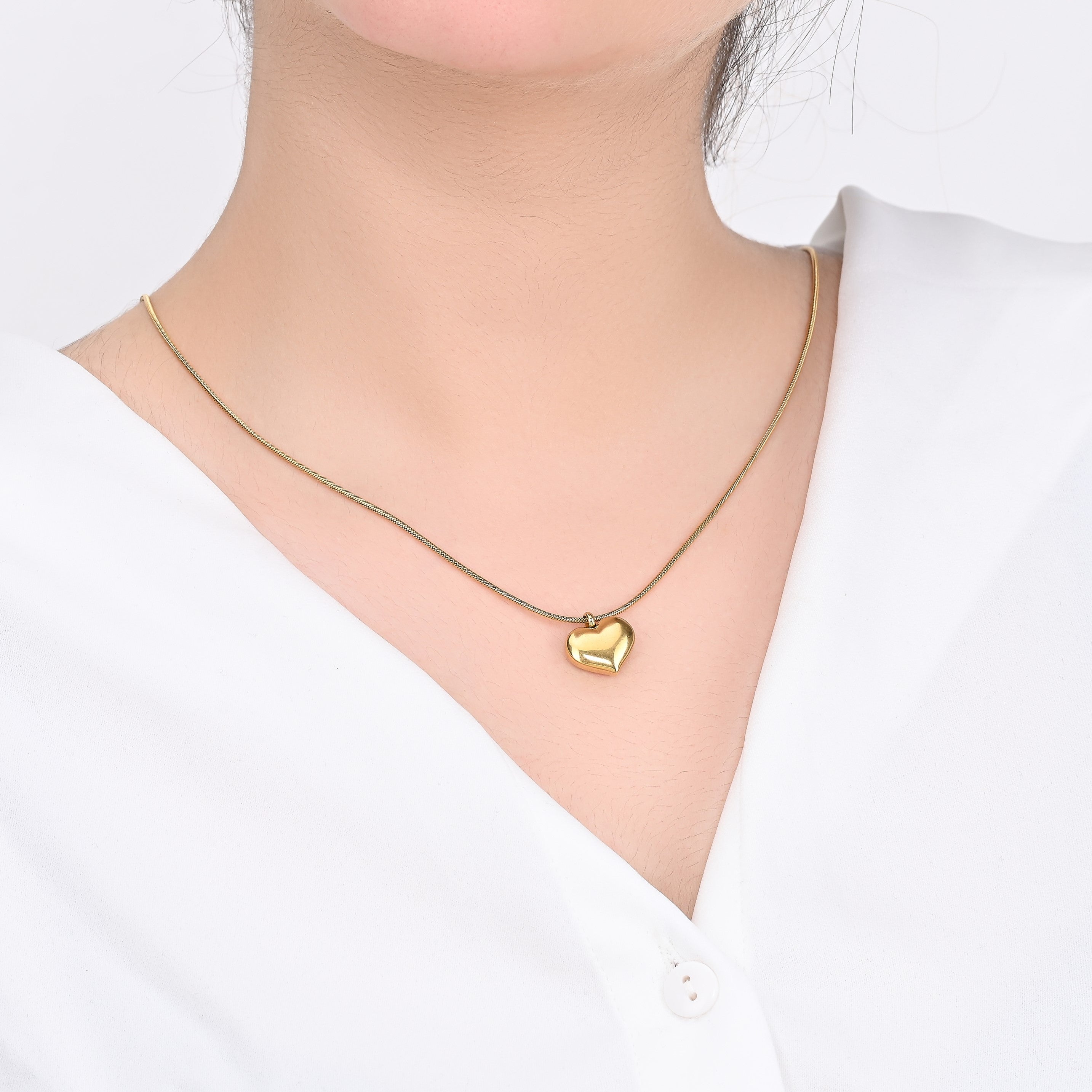 Self Love Golden Pendant Necklace | 18kt Gold Plated