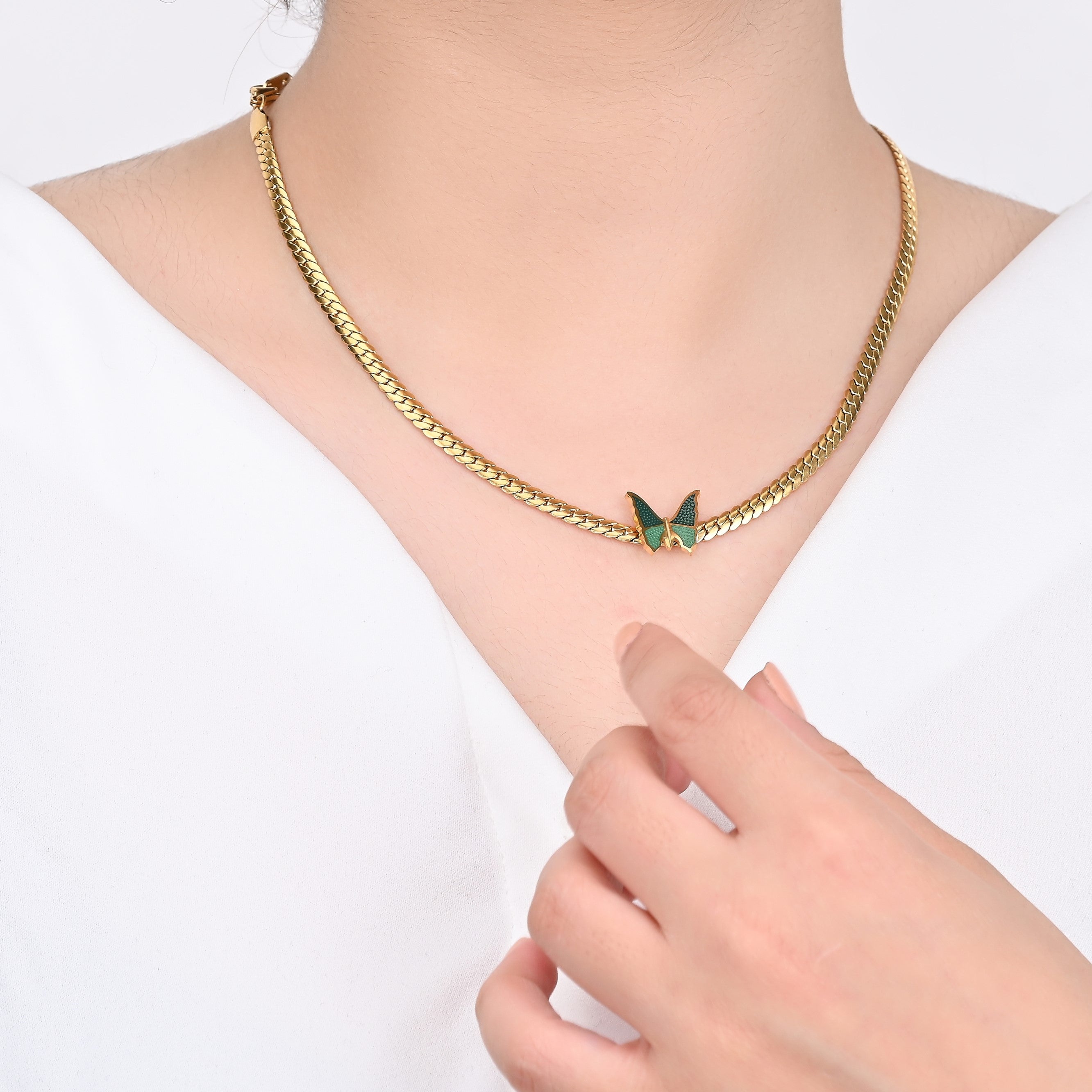 Papilio Butterfly Necklace | 18kt Gold Plated