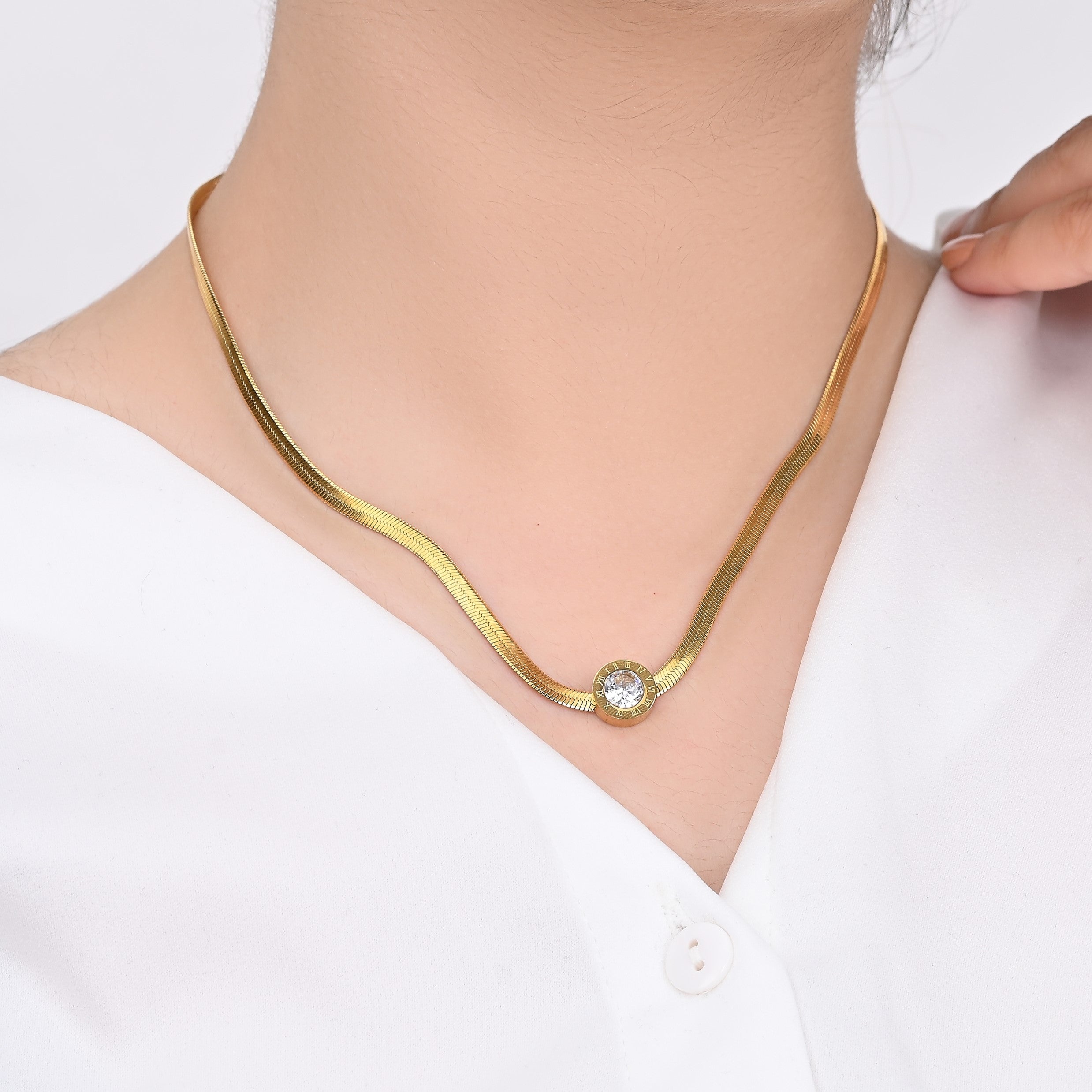 Scarlett Roman No. Necklace | 18kt Gold Plated