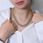 Cuban Iced Chain Thick Gold