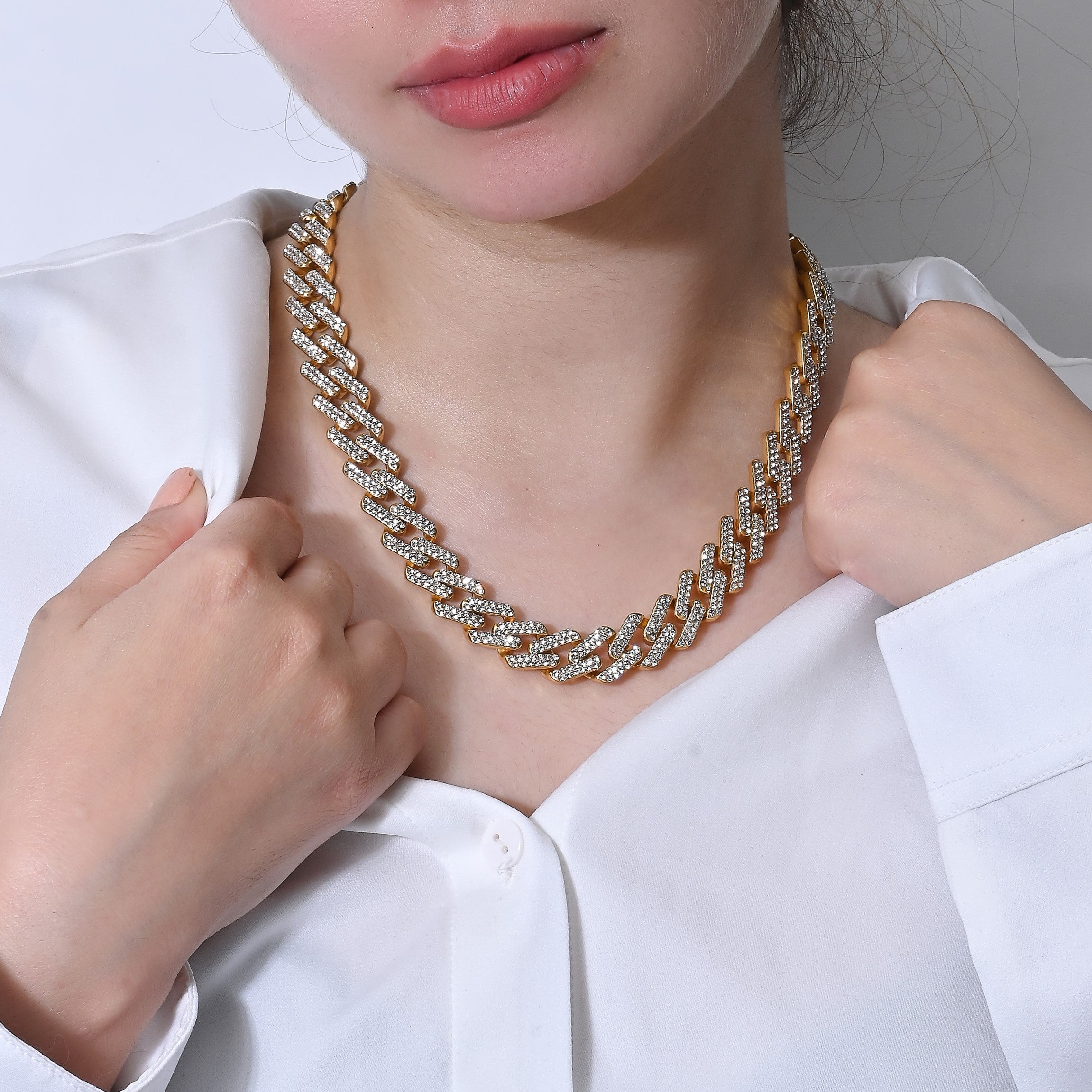 Cuban Iced Chain Thick Gold