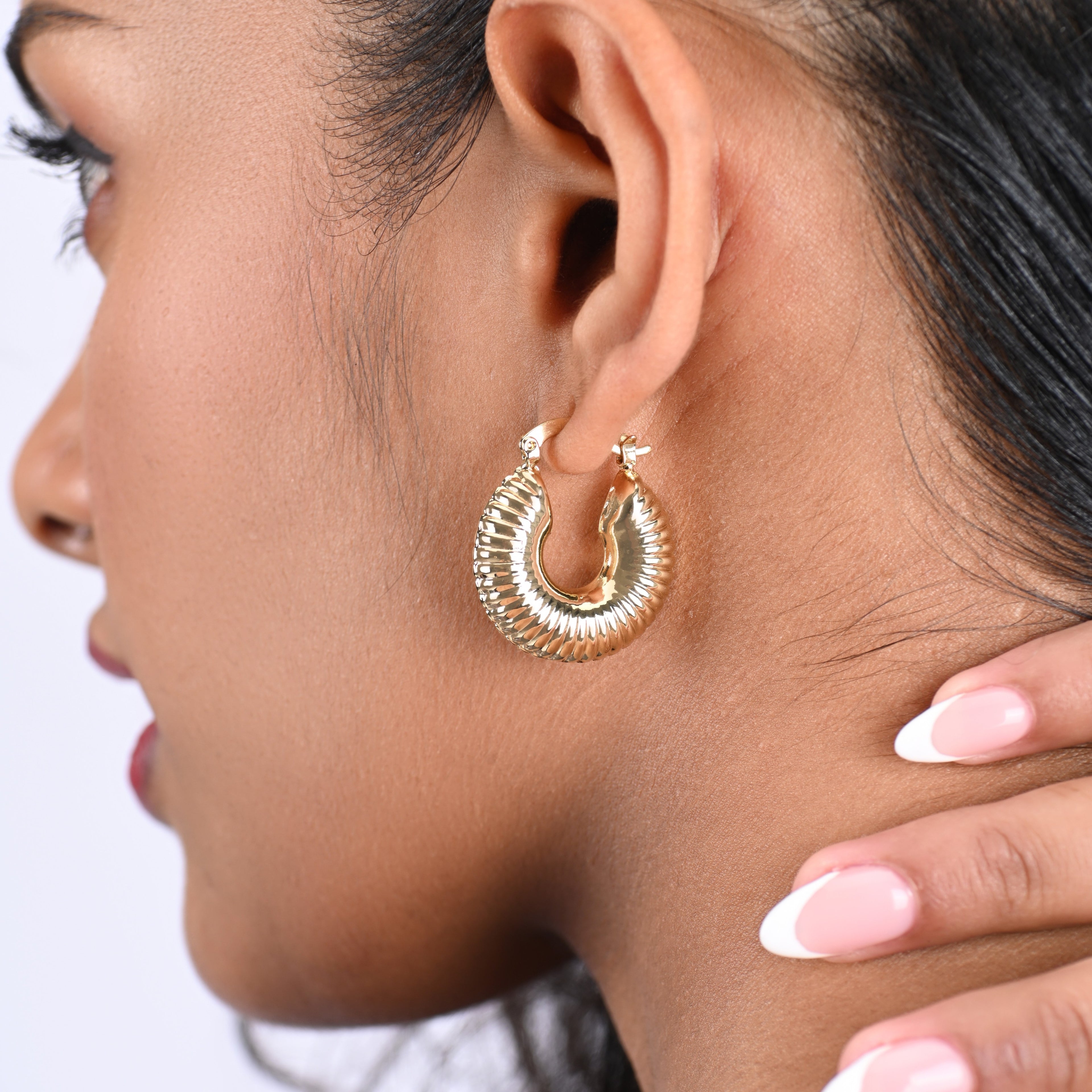 Chunky Hawthrone Earring - Small | 18kt Gold Plated