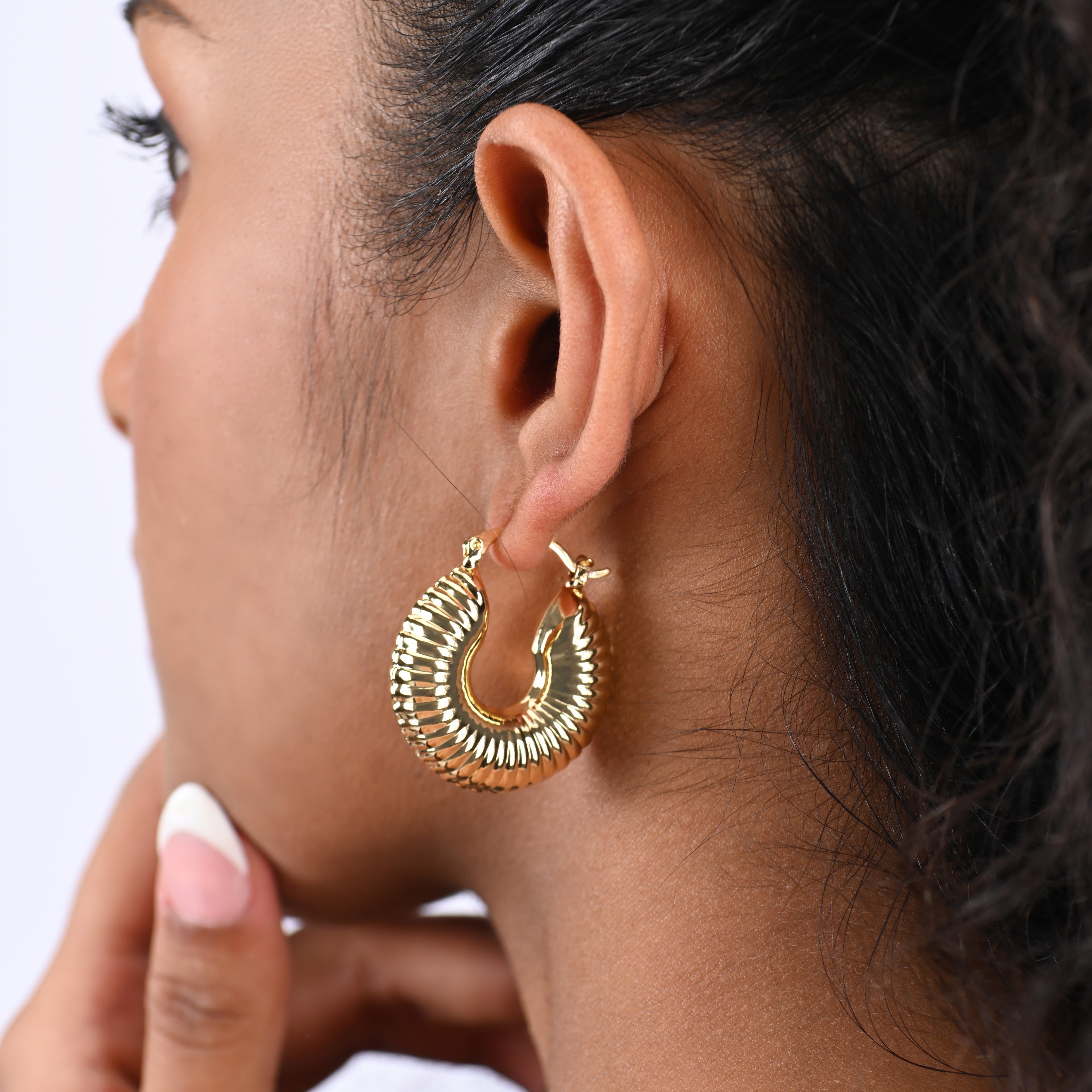 Chunky Hawthrone Earring - Big | 18kt Gold Plated