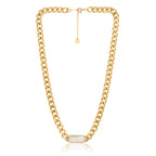 Moon Light Gold Necklace | 18kt Gold Plated