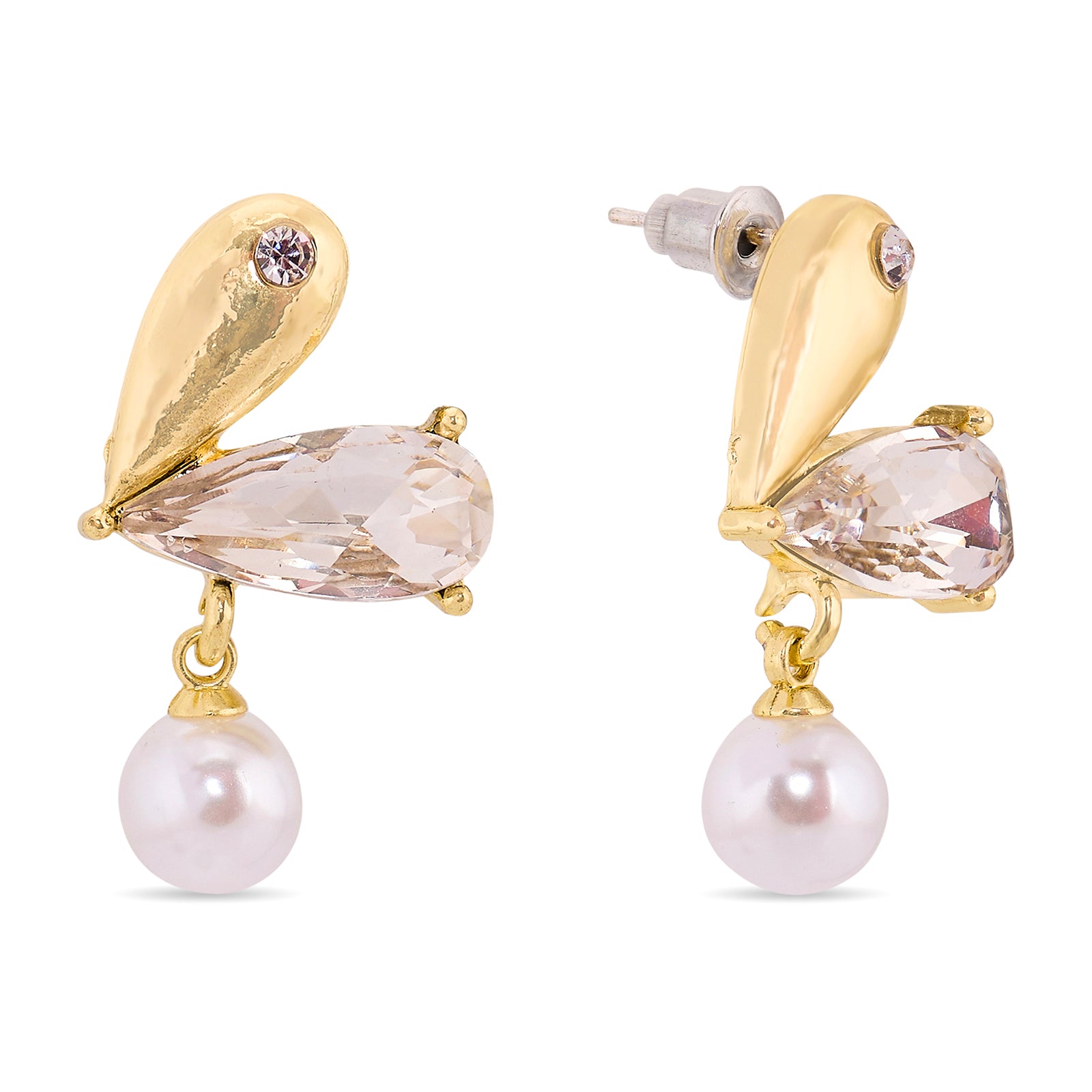 Chambered Heart Earring