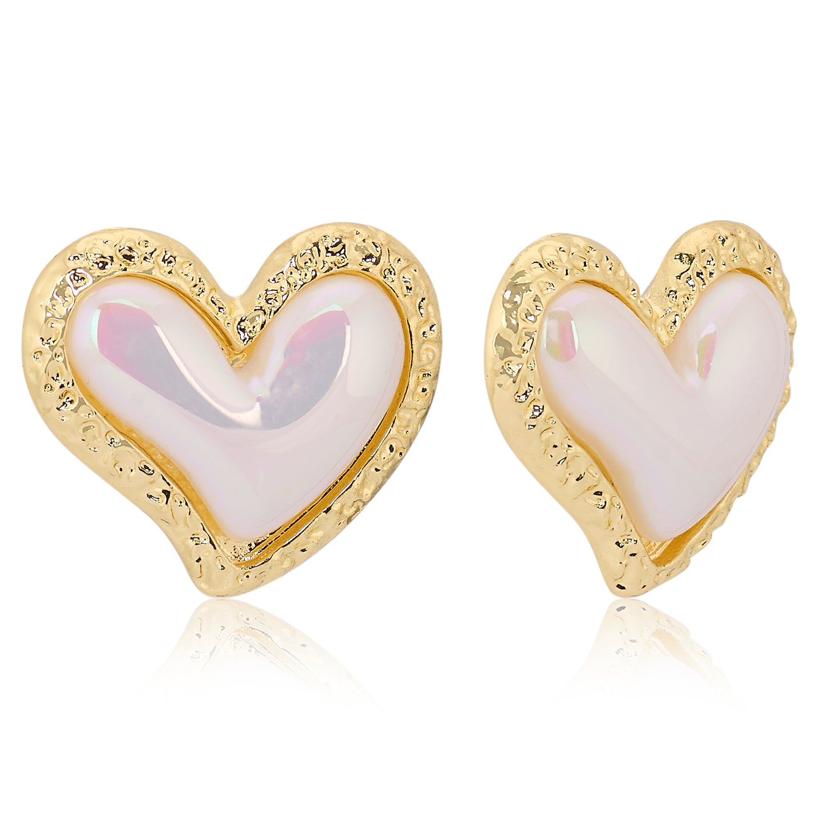Candy Pearl hearted  Earrings