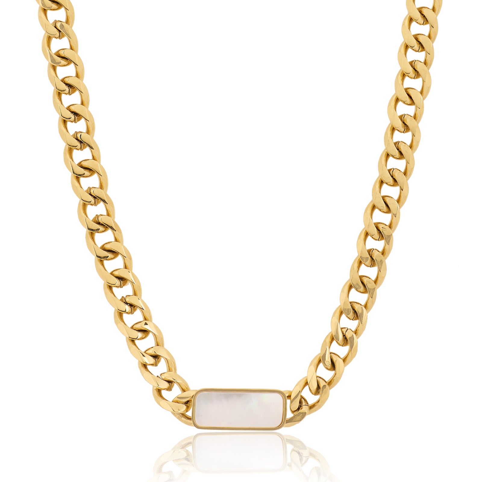Moon Light Gold Necklace | 18kt Gold Plated