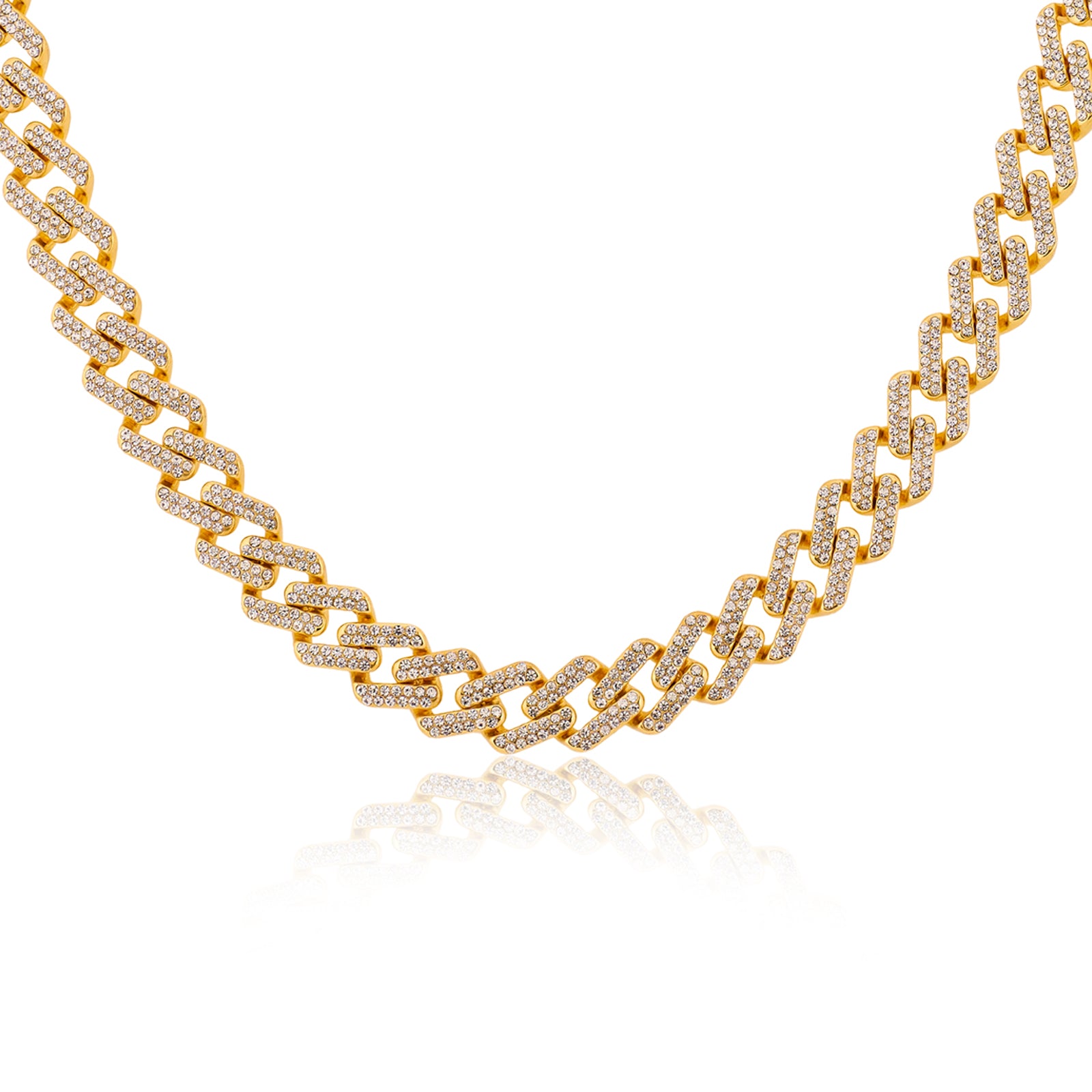 Cuban Iced Chain Thick Gold
