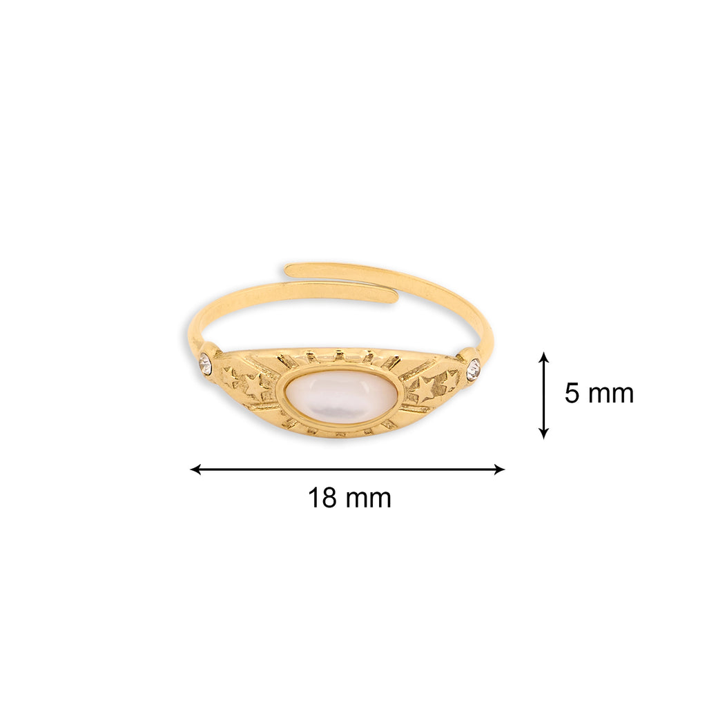Victoria's ring | 18kt Gold Plated