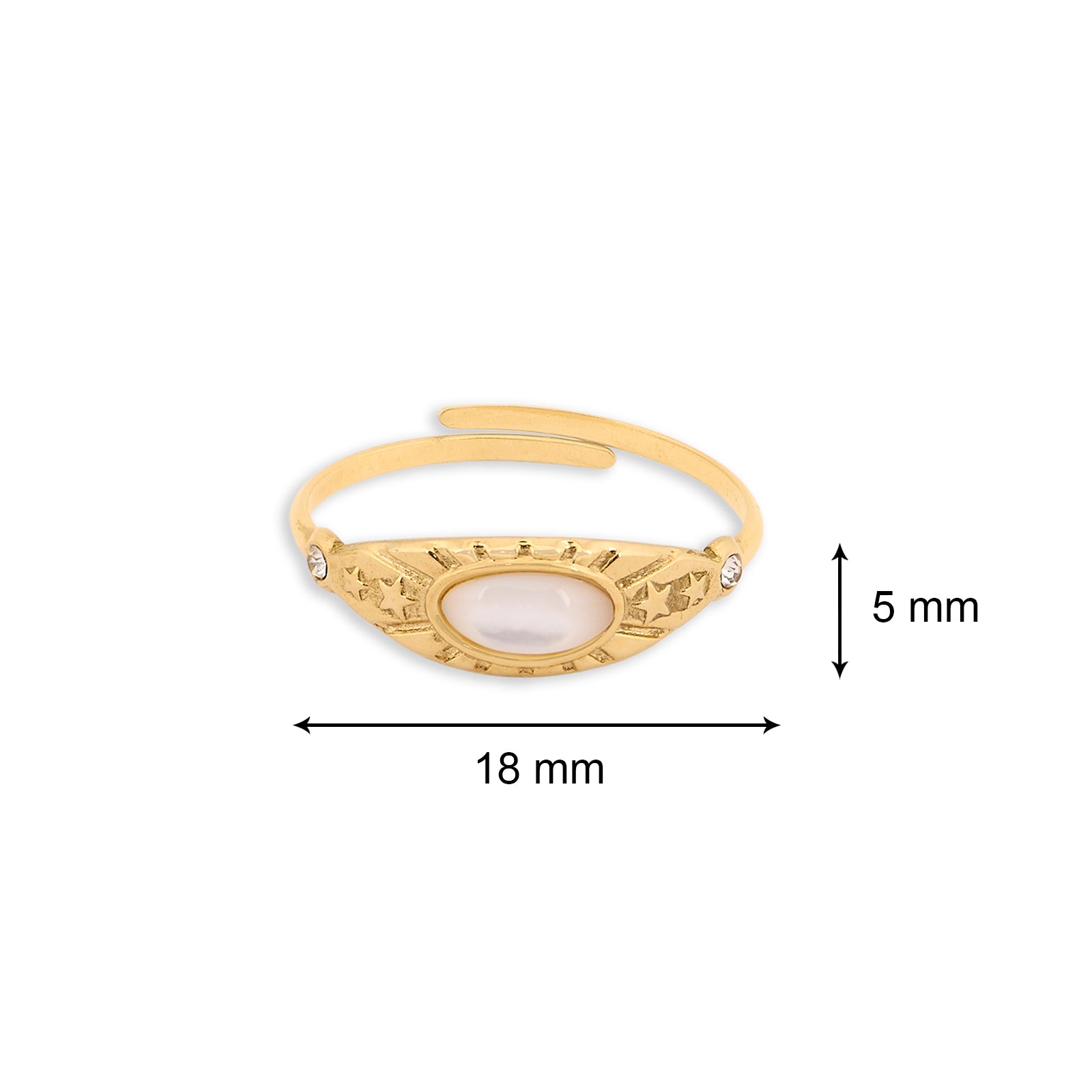 Victoria's ring | 18kt Gold Plated