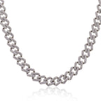 Cuban Iced Chain Thick Silver