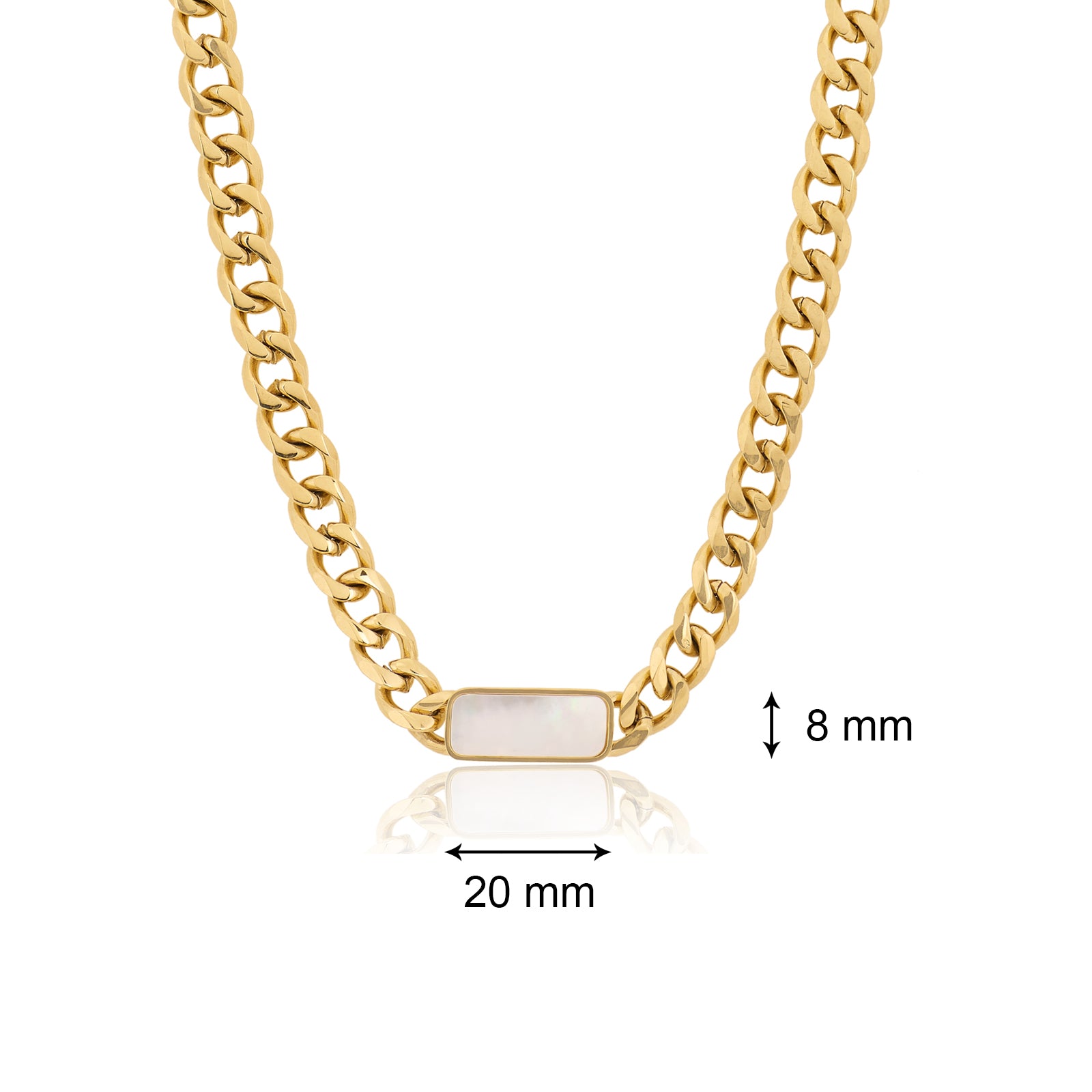 Moon Light Gold Necklace | 18kt Gold Plated