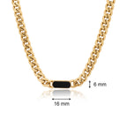 Noir Gold Necklace | 18kt Gold Plated