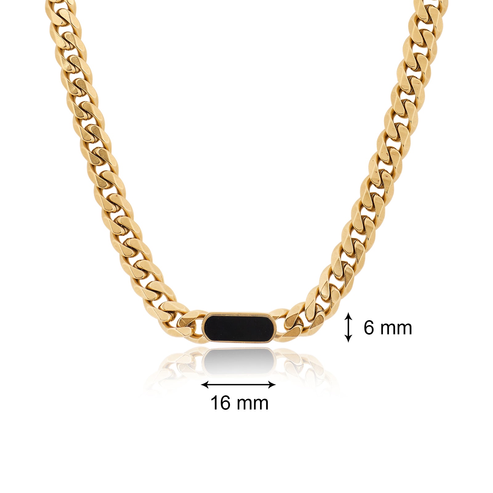 Noir Gold Necklace | 18kt Gold Plated