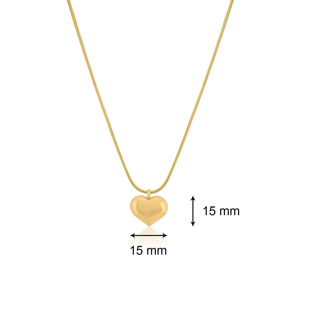 Self Love Golden Pendant Necklace | 18kt Gold Plated