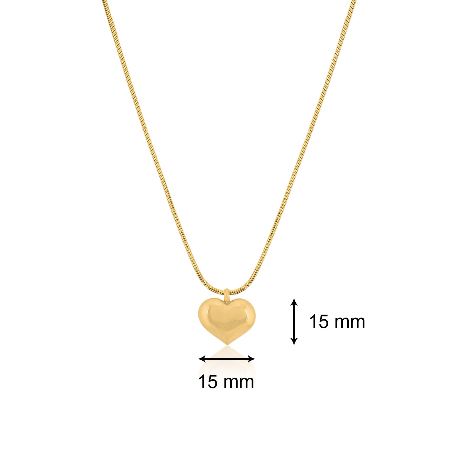 Self Love Golden Pendant Necklace | 18kt Gold Plated