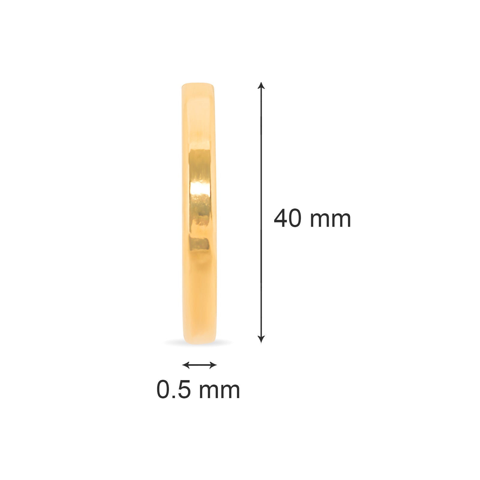 Willow Chunky Earring | 18kt Gold Plated