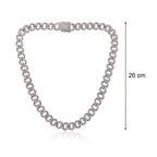 Cuban Iced Chain Thick Silver