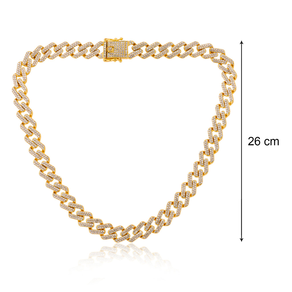 Cuban Iced Chain Thick Gold