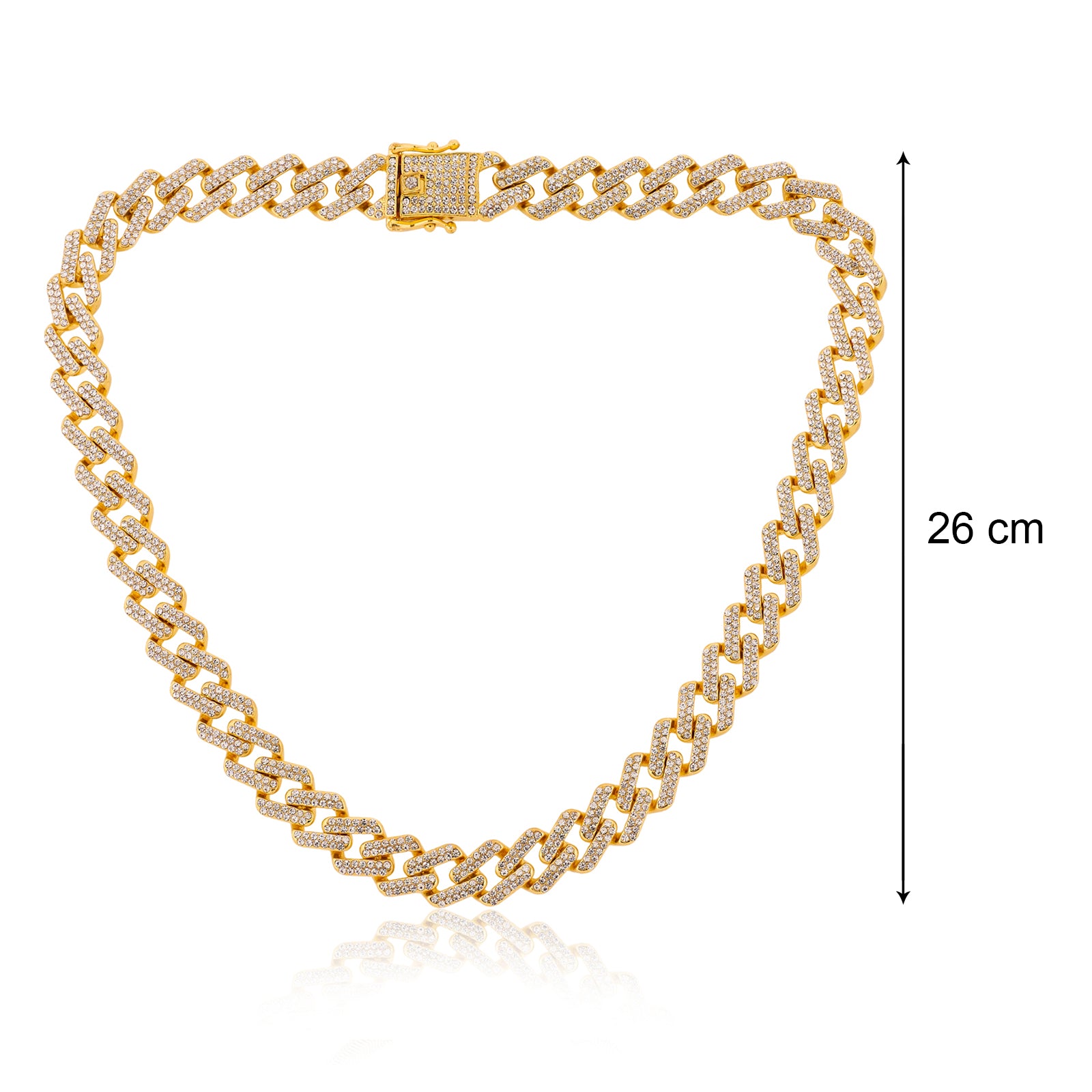 Cuban Iced Chain Thick Gold